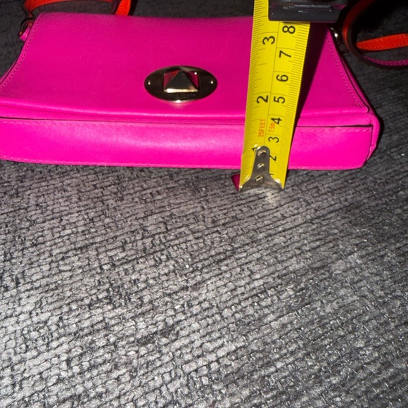 Kate Spade New York Pink Leather Turnlock Flap Crossbody Bag - Picture 8 of 13
